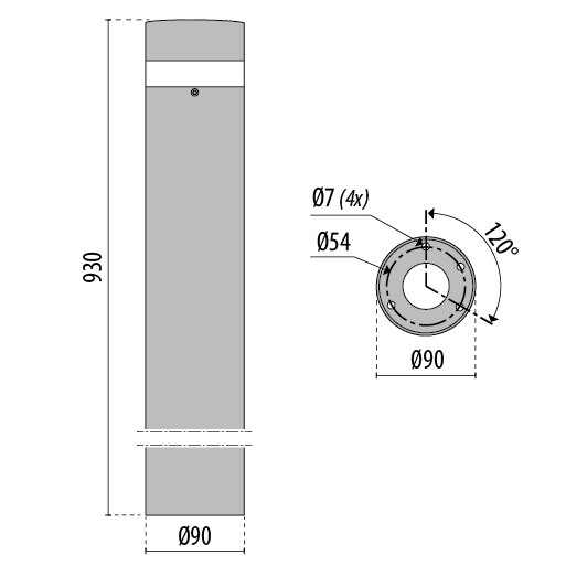 Tech Design KHA SLIM 93 LED C/EW 1++